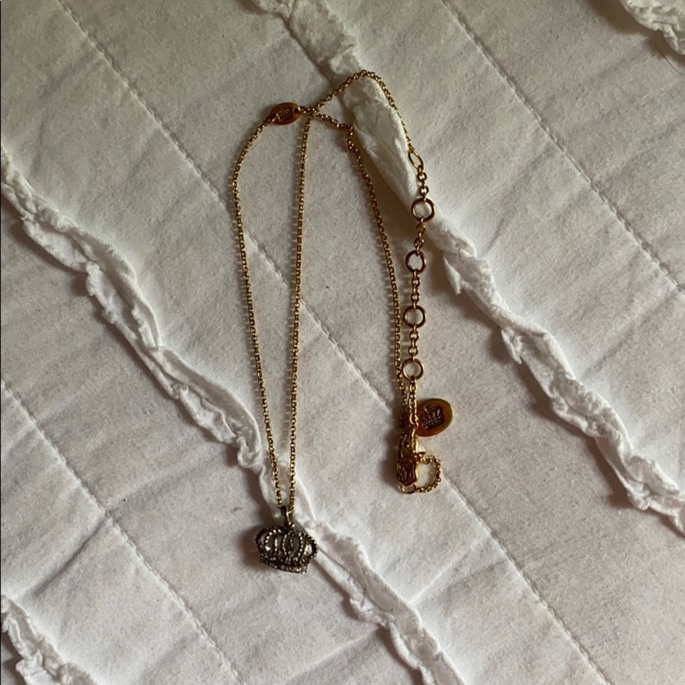 Juicy couture crown necklace